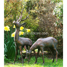 Garten Deko Leben Größe Hirsch Skulptur zum Verkauf